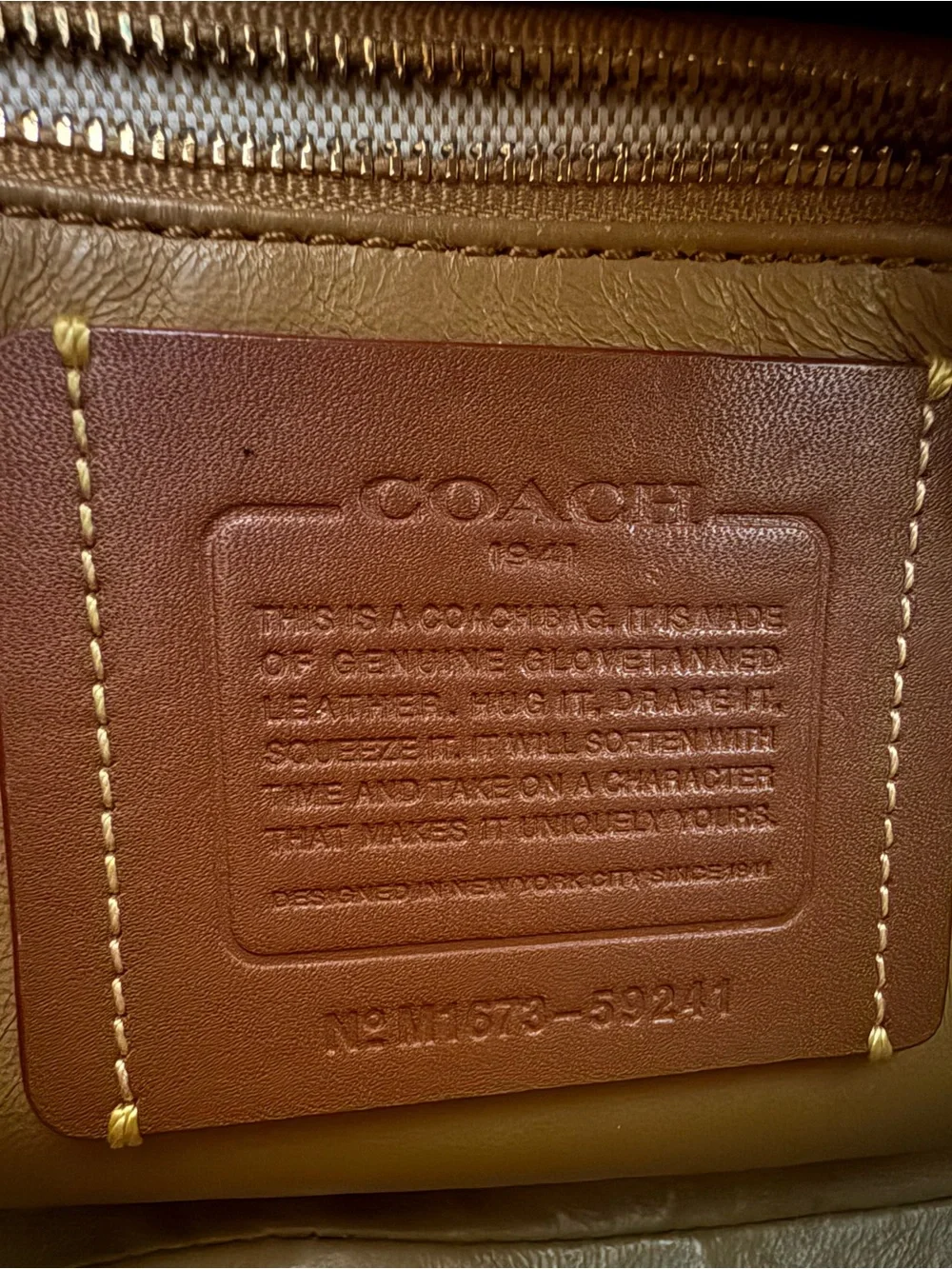 COACH 1941 Black Turnlock Crossbody Saddle Bag.